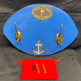 Hook Wall Rack – Western Cedar (Mahogany or Blue with Anchor)