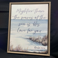 Psalm 93:4 – Framed Scripture Wall Art