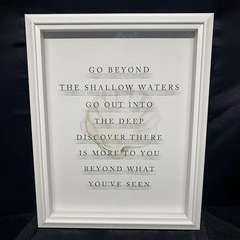 Go Beyond – Framed Inspirational Wall Art