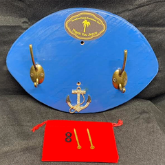 Hook Wall Rack – Western Cedar (Mahogany or Blue with Anchor)