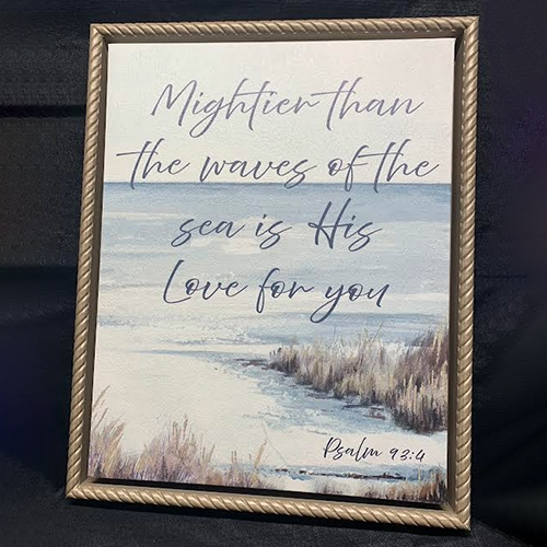 Psalm 93:4 – Framed Scripture Wall Art